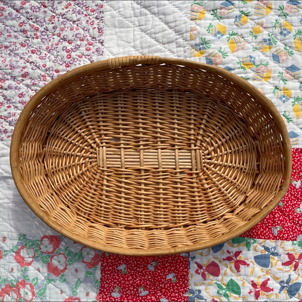 Boho wicker basket